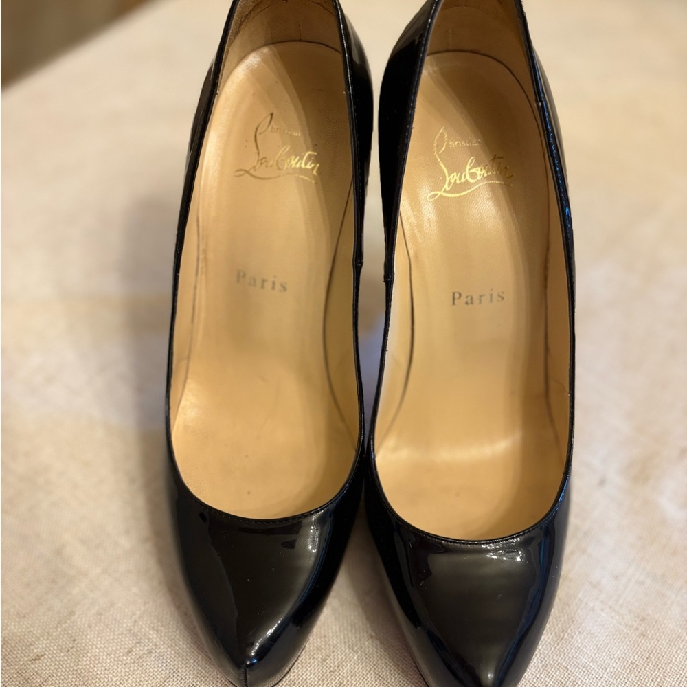 Christian Louboutin Glossy Black Heels